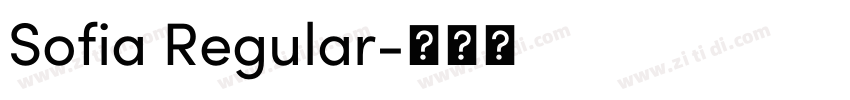 Sofia Regular字体转换